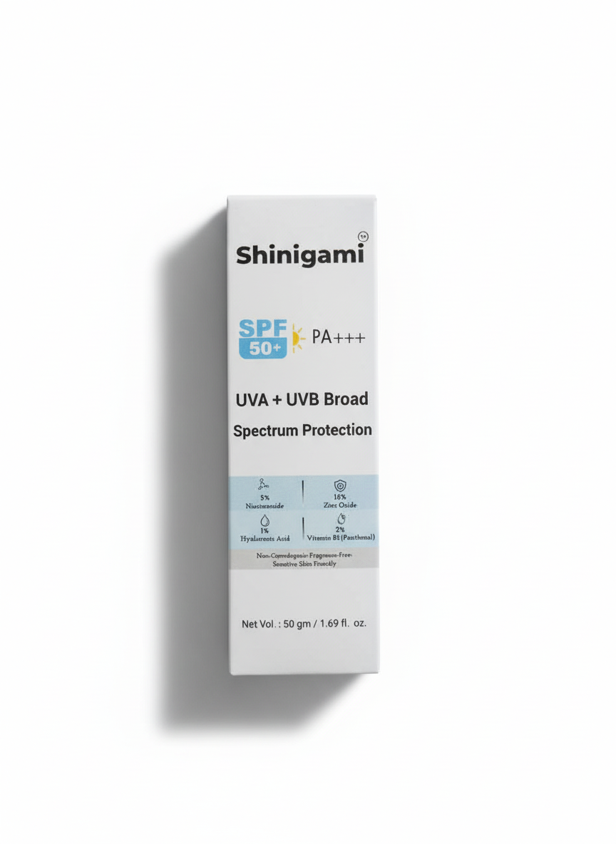Shinigami Mineral Sunscreen SPF 50+ Pa+++ Broad Spectrum 50g