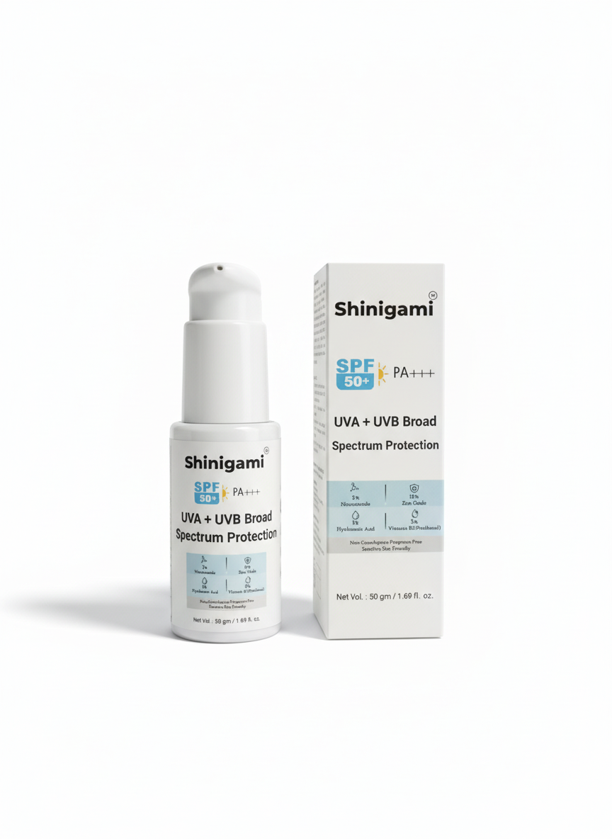 Shinigami Mineral Sunscreen SPF 50+ Pa+++ Broad Spectrum 50g